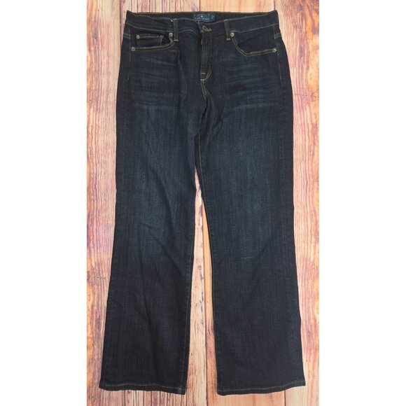 Lucky Brand Easy Rider Dark Wash Jeans Size 12/31 (32/32) - Picture 1 of 9